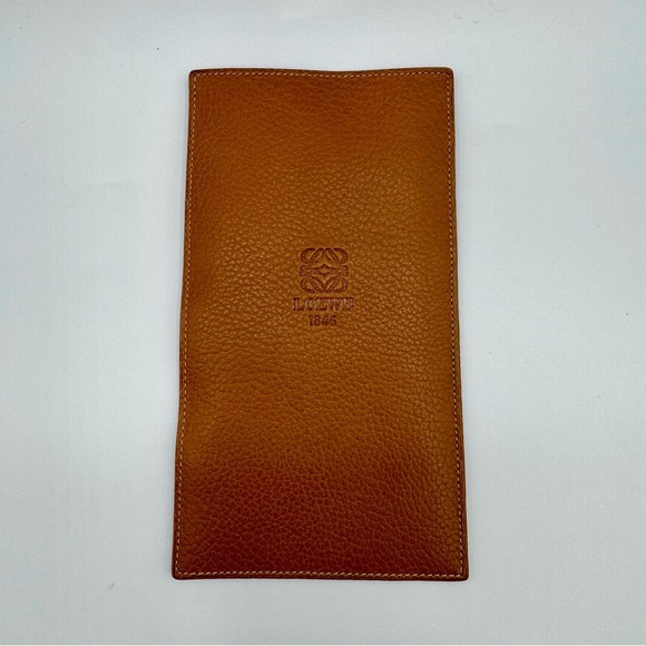 Loewe Tan Leather Long Pouch/Document Holder | Very Good Condition - Picture 1 of 12